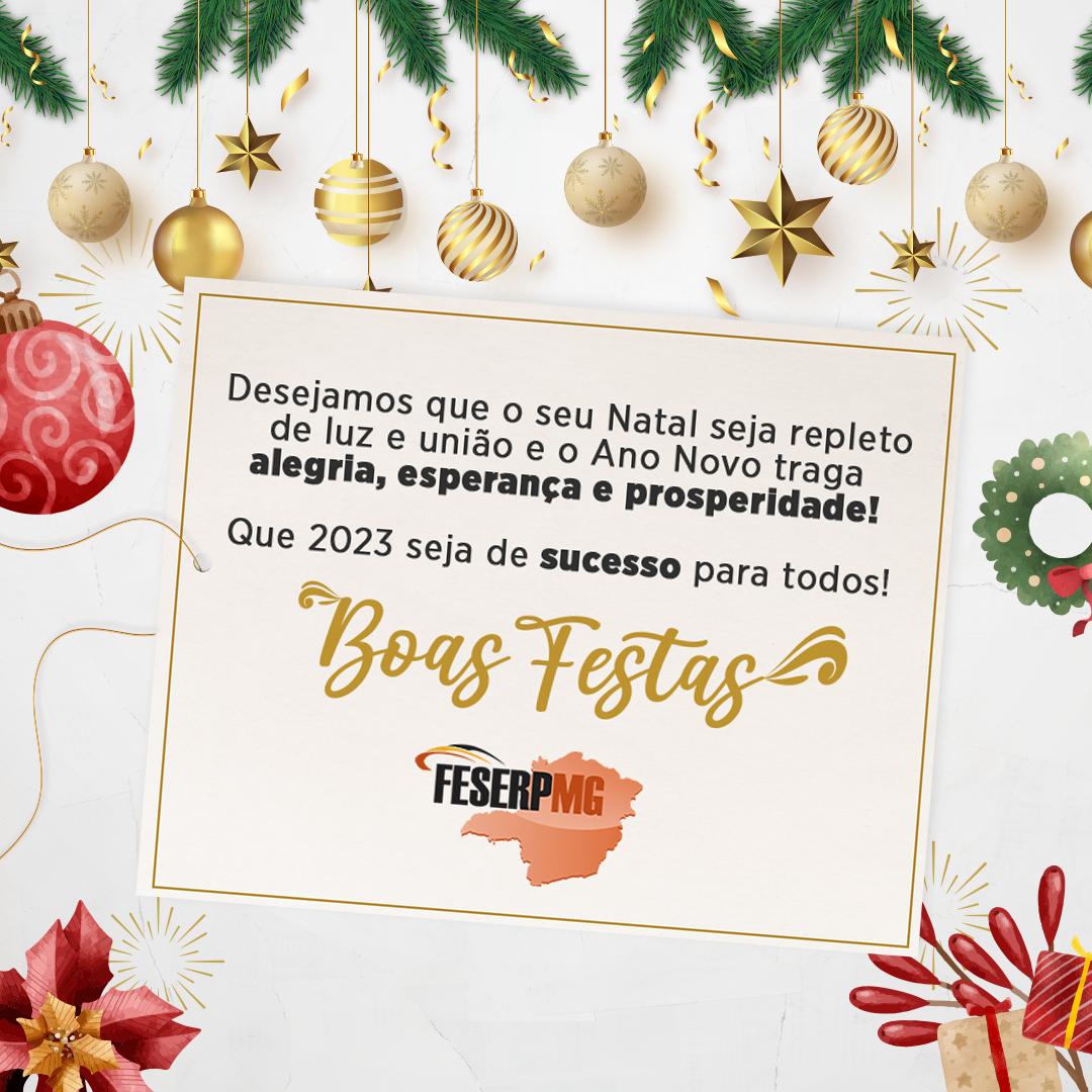 FESERP – MG » Feserp Minas deseja um Feliz Natal e um Próspero 2023